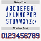 Custom White Orange-Royal Raglan Sleeves Personalized Side Pattern Authentic Football Jersey