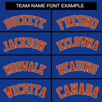 Custom Royal Orange-White Classic Tops Mesh Basketball Jersey for Women