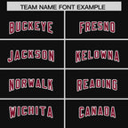 Custom Black Cardinal and White Side Stripe Pattern Authentic Football Jersey