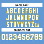 Custom Light Blue White-Gold Classic Tops Mesh Basketball Jersey for Women