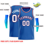 Custom Blue White-Red Classic Tops Casual Basketball Jersey