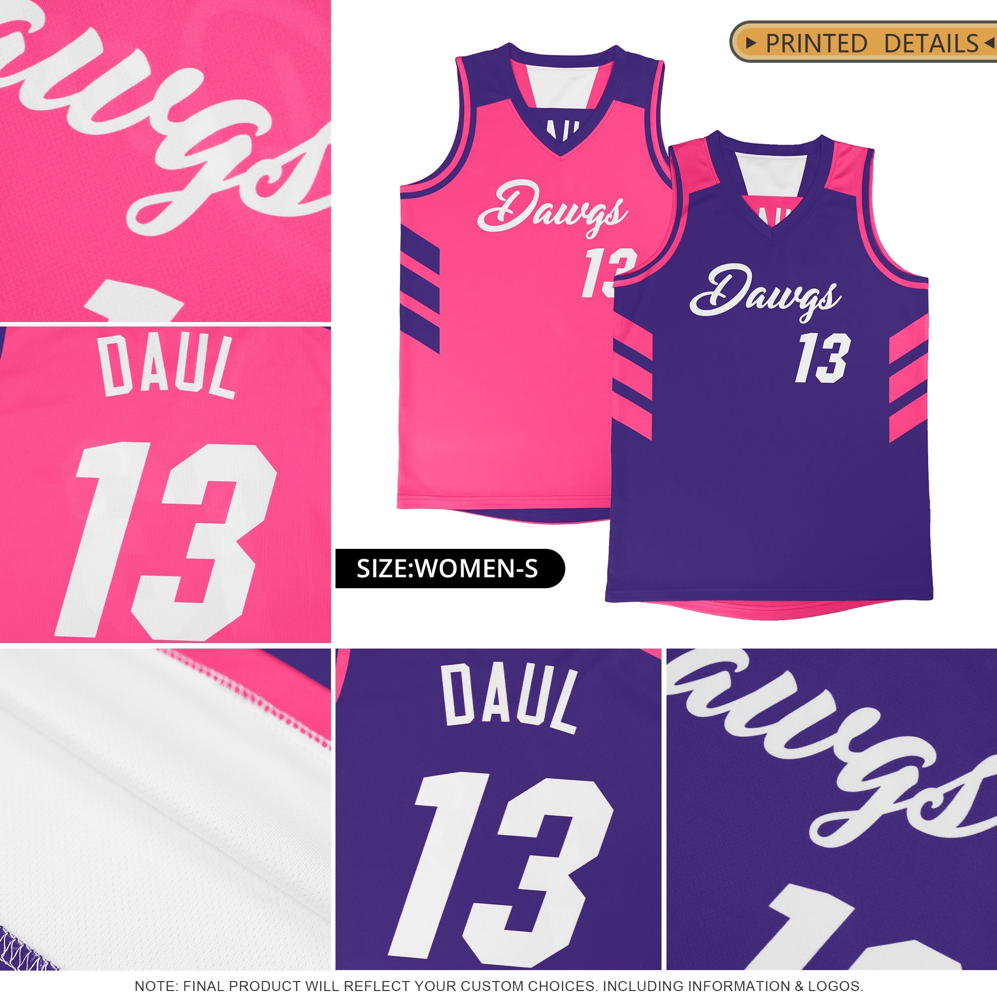 Custom Royal Aqua Reversible Double Side Tops Basketball Jersey