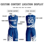 Custom Blue White Double Side Sets Design Sportswear Basketball Jersey