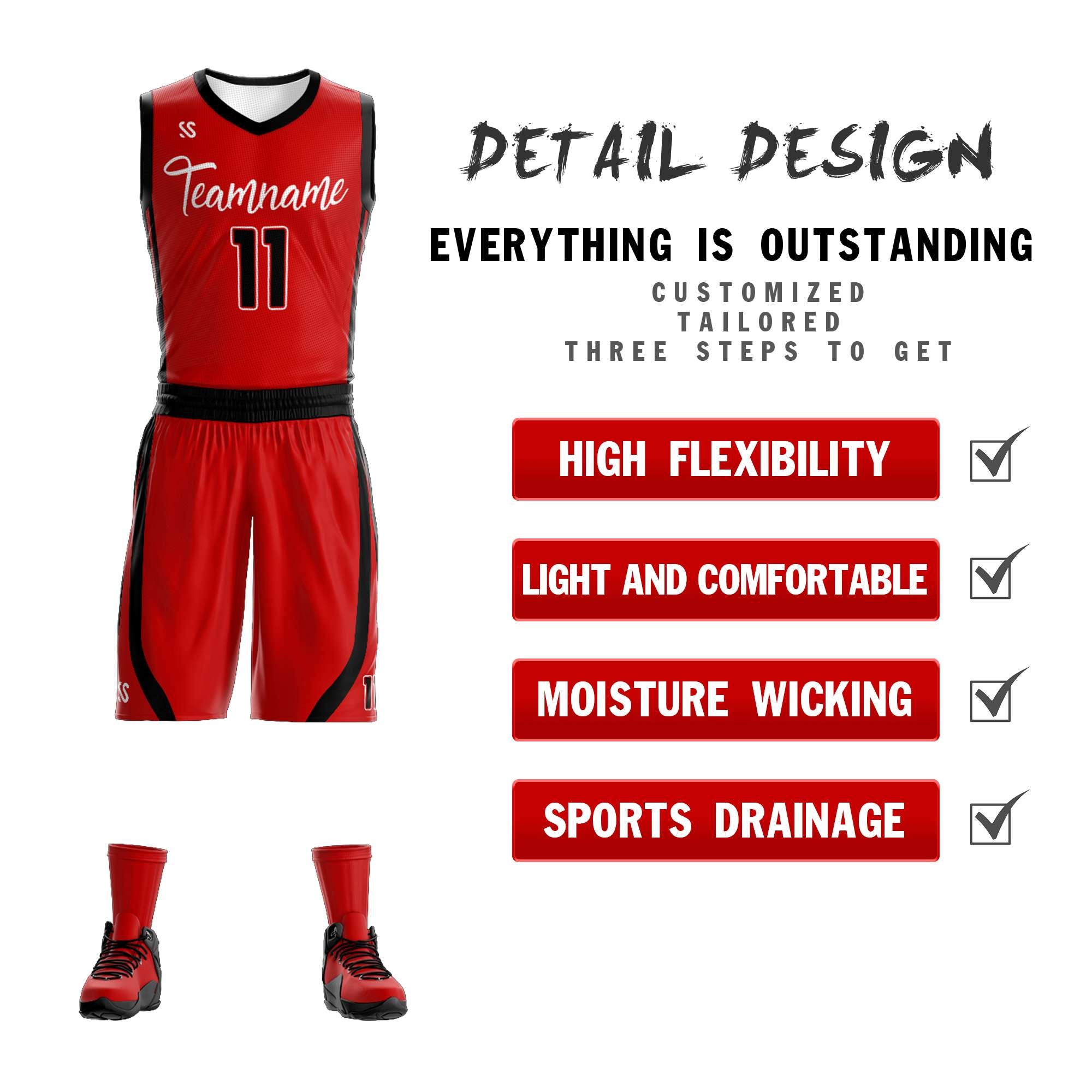 Custom Personalized Basketball Jersey Sets | Team Sets Uniforms Sportwear