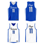 Custom  Reversible Mesh Basketball Jersey Personalized Double Side Tops