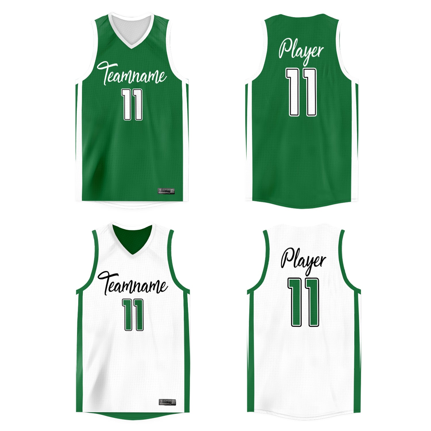 Custom  Reversible Mesh Basketball Jersey Personalized Double Side Tops