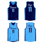 Custom  Reversible Mesh Basketball Jersey Personalized Double Side Tops