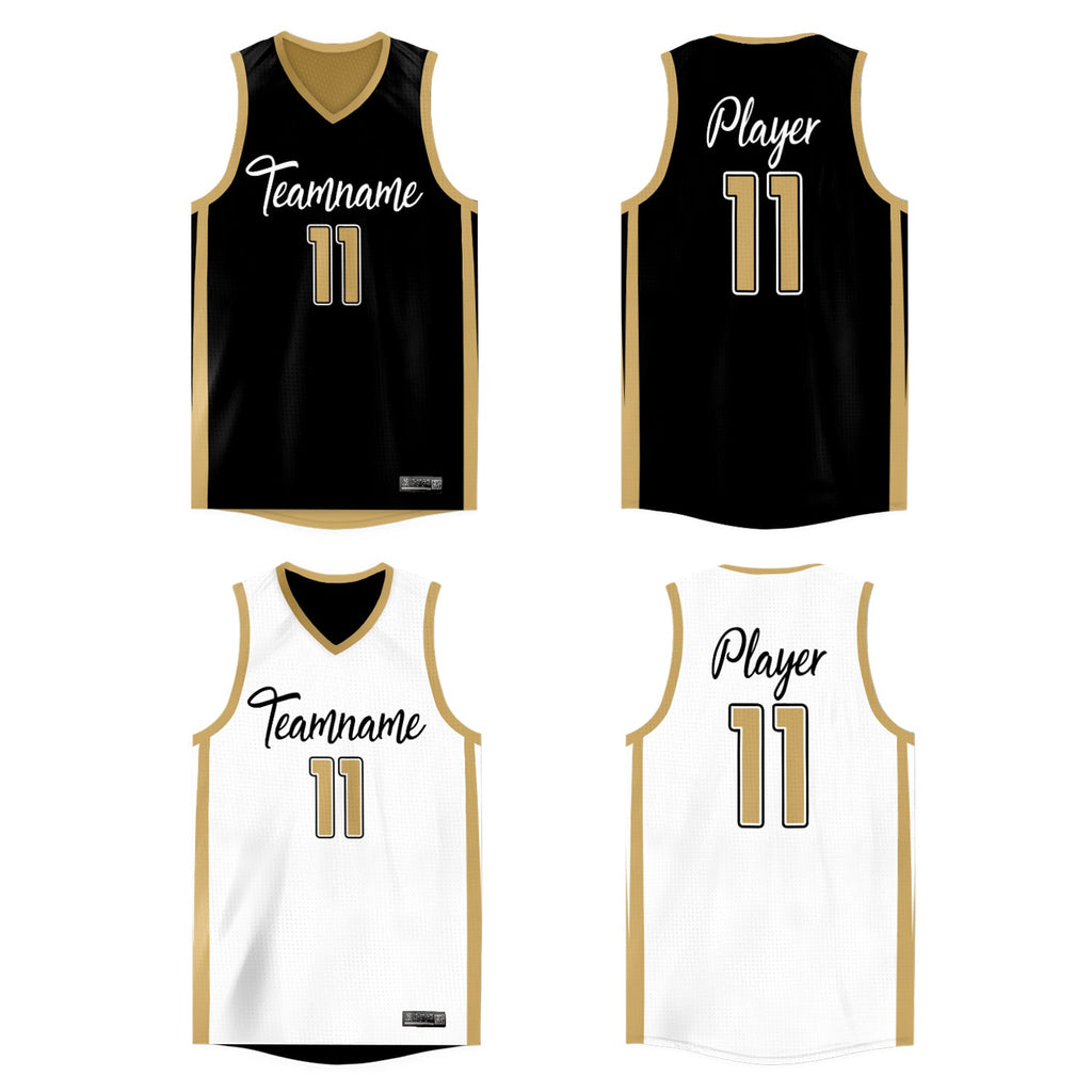 Custom  Reversible Mesh Basketball Jersey Personalized Double Side Tops