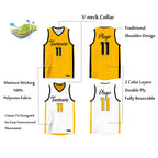 Custom  Reversible Mesh Basketball Jersey Personalized Double Side Tops