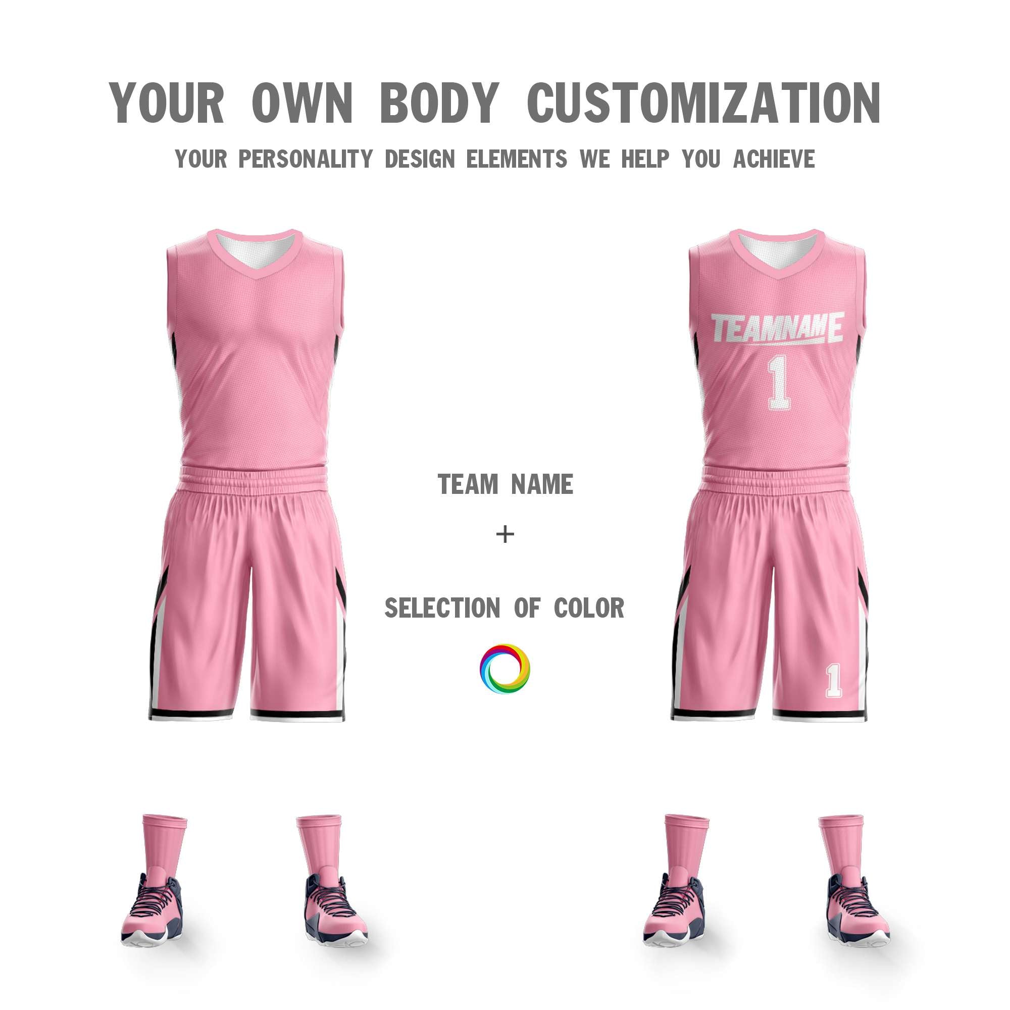 Custom Team Basketball Jersey Sportwear Reversible Sets Uniforms for Adults/Youth