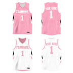Custom  Reversible Mesh Basketball Jersey Personalized Double Side Tops