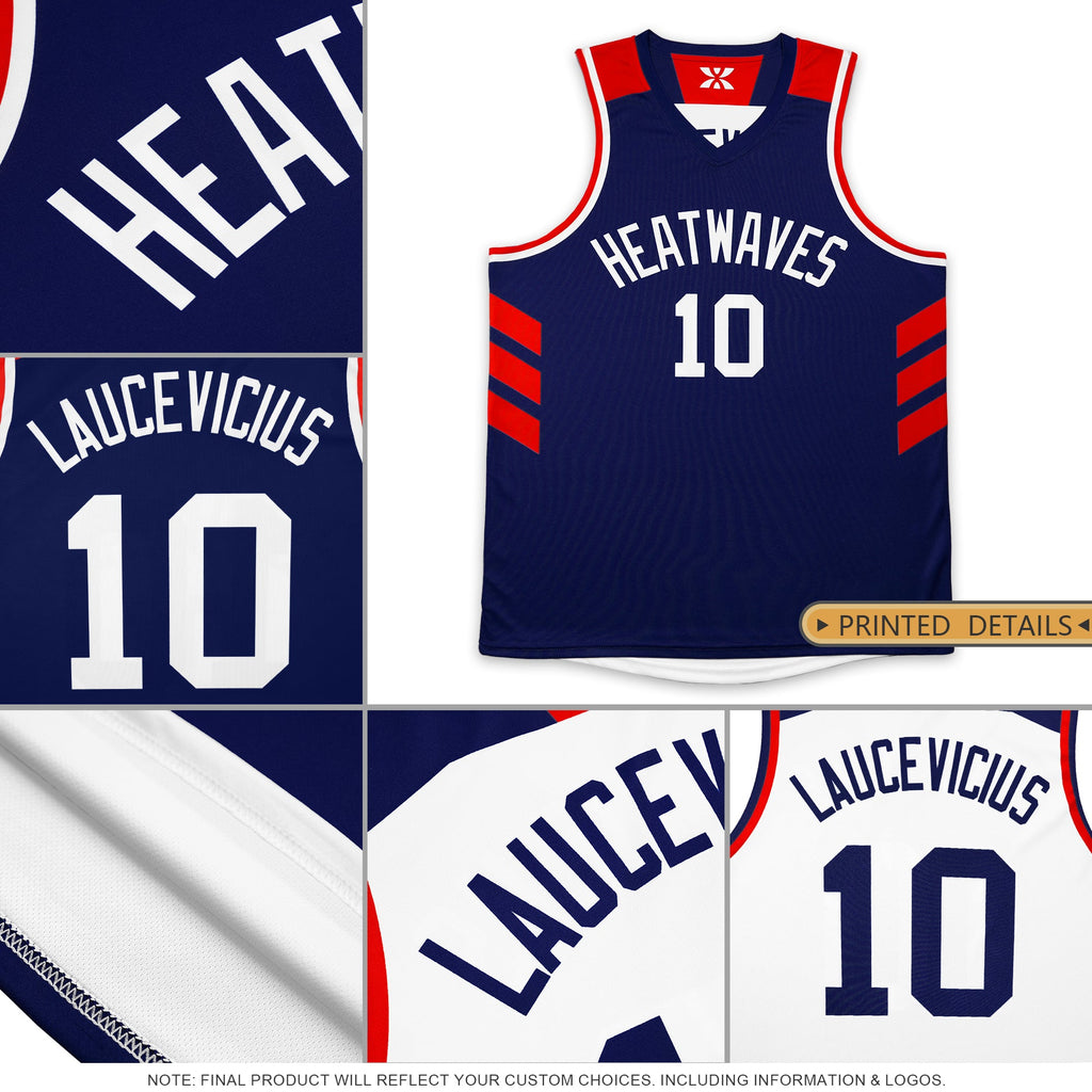Custom Aqua White Reversible Double Side Tops Basketball Jersey
