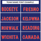 Custom Navy Red-White Stripe Fashion Tops Basketball Jersey