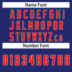 Custom Navy Red-White Stripe Fashion Tops Basketball Jersey