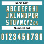 Custom Teal White Orange Stripe Fashion Tops Men/Boy Basketball Jersey