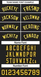 Custom Black Gold-Black Classic Style Baseball Jersey For Women