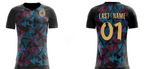 Custom Black Yellow Sports Training Soccer Top Jersey