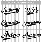 Custom Pinstripe Baseball Jersey Button Down Shirt Personalized for Adults/Youth