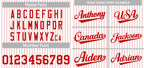 Custom White Red Stripe Fashion Authentic Baseball Jersey