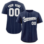 Custom Pinstripe Baseball Jersey Button Down Shirt Personalized for Adults/Youth