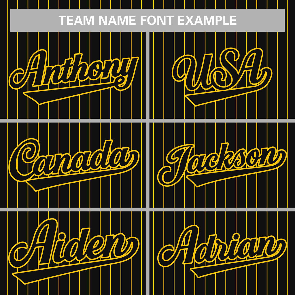 Custom Pinstripe Baseball Jersey Button Down Shirt Personalized for Adults/Youth