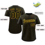 Custom Pinstripe Baseball Jersey Button Down Shirt Personalized for Adults/Youth