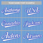 Custom Pinstripe Baseball Jersey Button Down Shirt Personalized for Adults/Youth