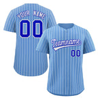 Custom Pinstripe Baseball Jersey Button Down Shirt Personalized for Adults/Youth