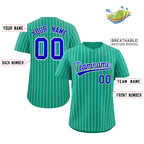 Custom Pinstripe Baseball Jersey Button Down Shirt Personalized for Adults/Youth