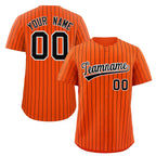 Custom Pinstripe Baseball Jersey Button Down Shirt Personalized for Adults/Youth