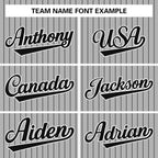Custom Pinstripe Baseball Jersey Button Down Shirt Personalized for Adults/Youth