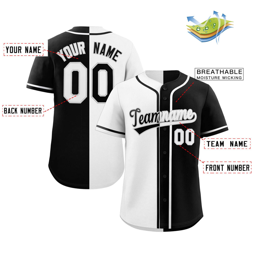 Custom Split Button Down Baseball Jersey Personalized Team Sports Uniform for Adults/Youth