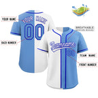 Custom Split Button Down Baseball Jersey Personalized Team Sports Uniform for Adults/Youth