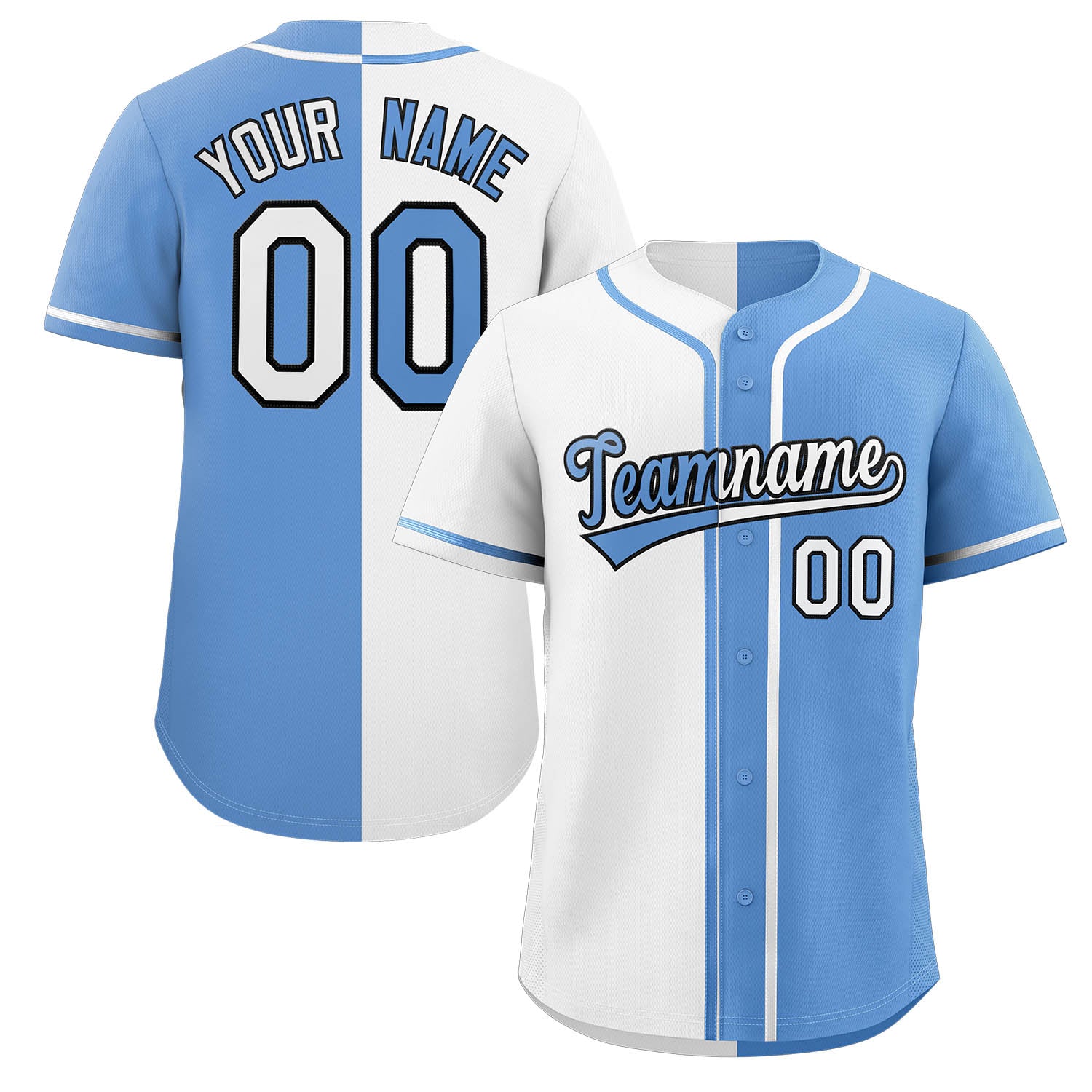 Custom Full Button Baseball Jersey Personalized Team Uniform Sports Split Shirts