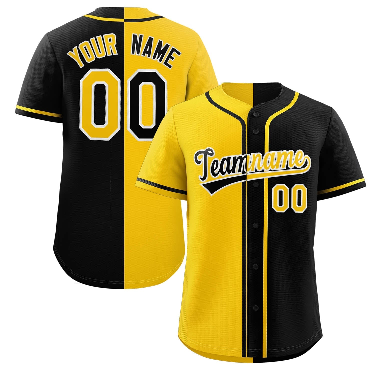 Custom Full Button Baseball Jersey Personalized Team Uniform Sports Split Shirts