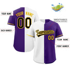 Custom Split Button Down Baseball Jersey Personalized Team Sports Uniform for Adults/Youth