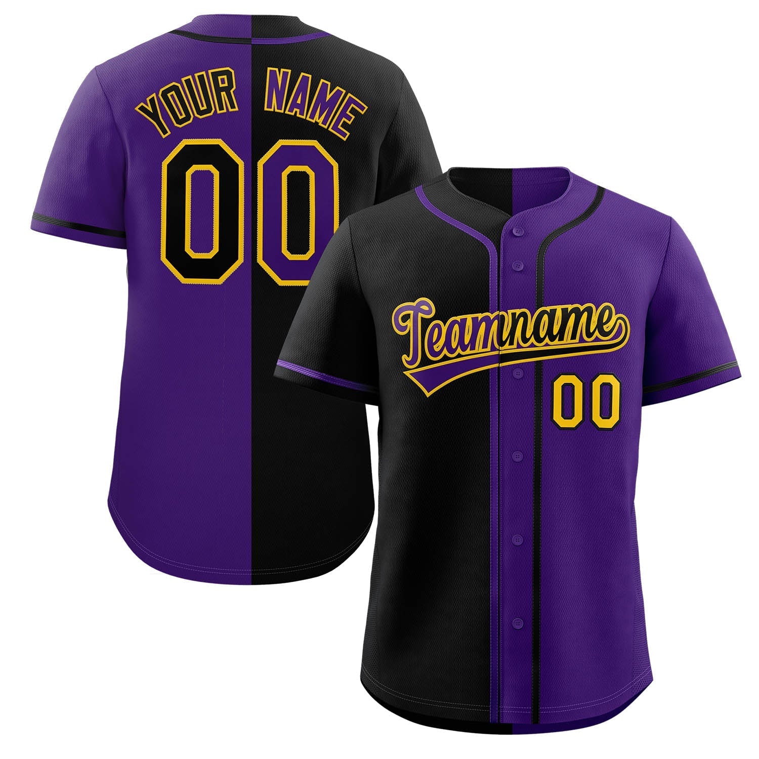 Custom Full Button Baseball Jersey Personalized Team Uniform Sports Split Shirts