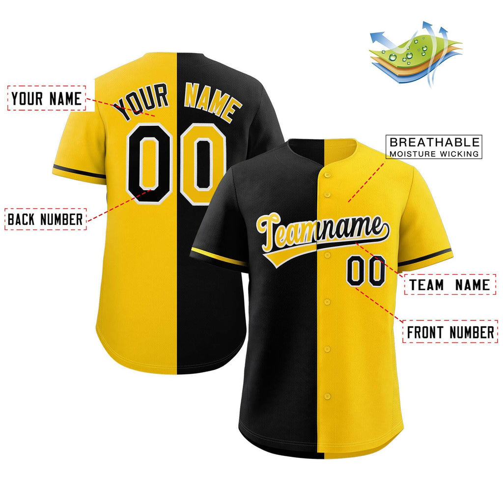 Custom Split Button Down Baseball Jersey Personalized Team Sports Uniform for Adults/Youth