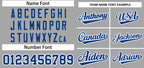 Custom Gray Royal-White Classic Style Authentic Two-Button Softball Jersey