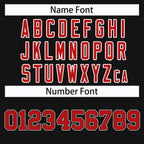 Custom Black Red Black-White Classic Style Hockey Jersey
