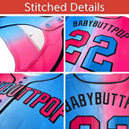 Custom Black Red Gradient stripe Fashion Authentic Sleeveless Baseball Jersey