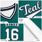 Custom Aqua Classic Style Outdoor Authentic Pullover Baseball Jersey