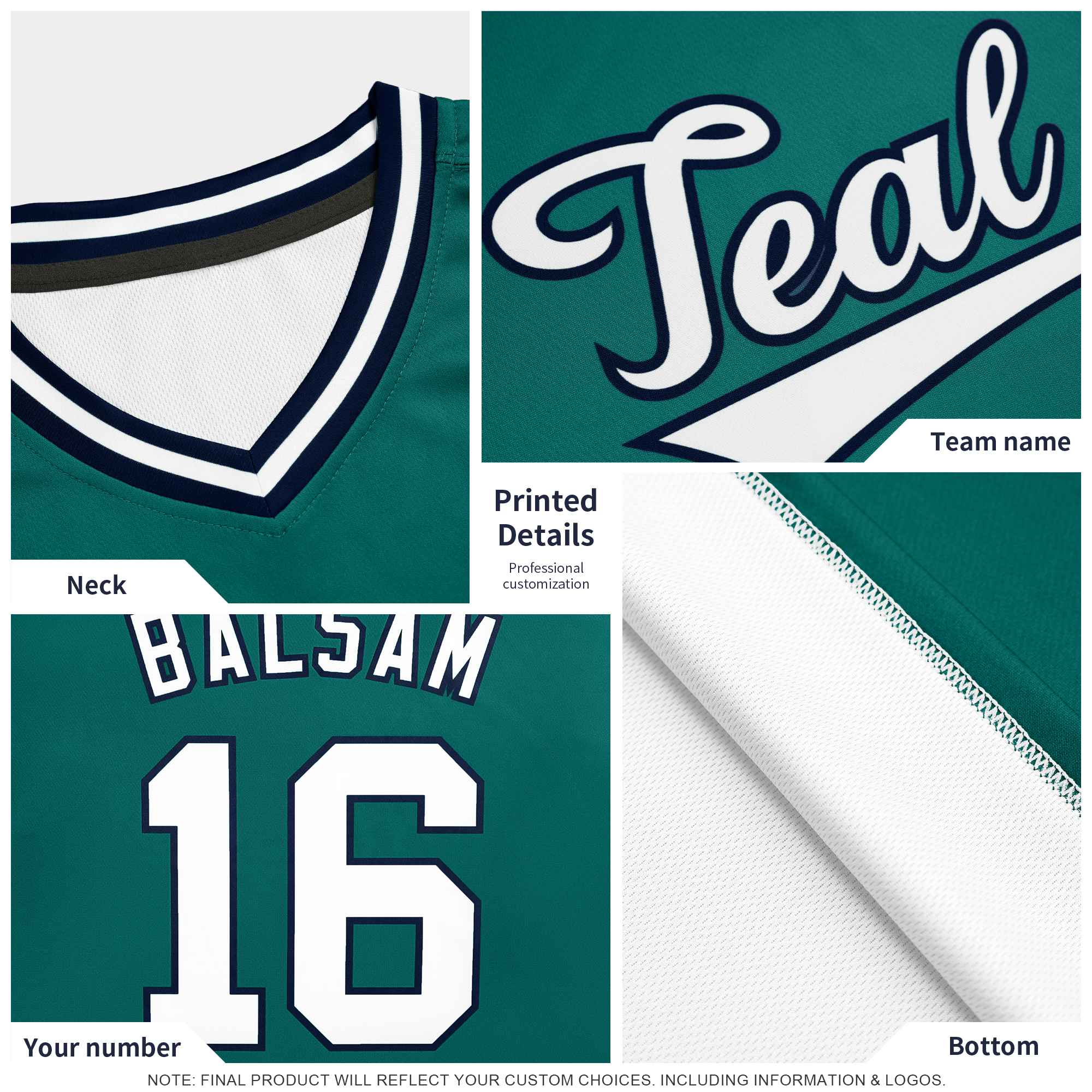 Custom Aqua Classic Style Outdoor Authentic Pullover Baseball Jersey