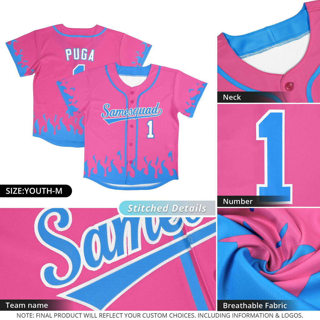 Custom Black Red Personalized Flame Graffiti Pattern Authentic Baseball Jersey