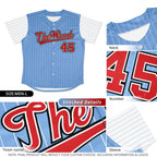 Custom Red Black-White Stripe Fashion Raglan Sleeves Authentic Baseball Jersey