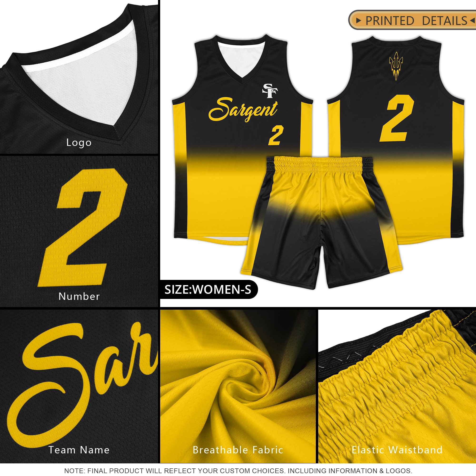 Custom Black Gray Gradient Fashion Sets Sports Uniform Basketball Jersey