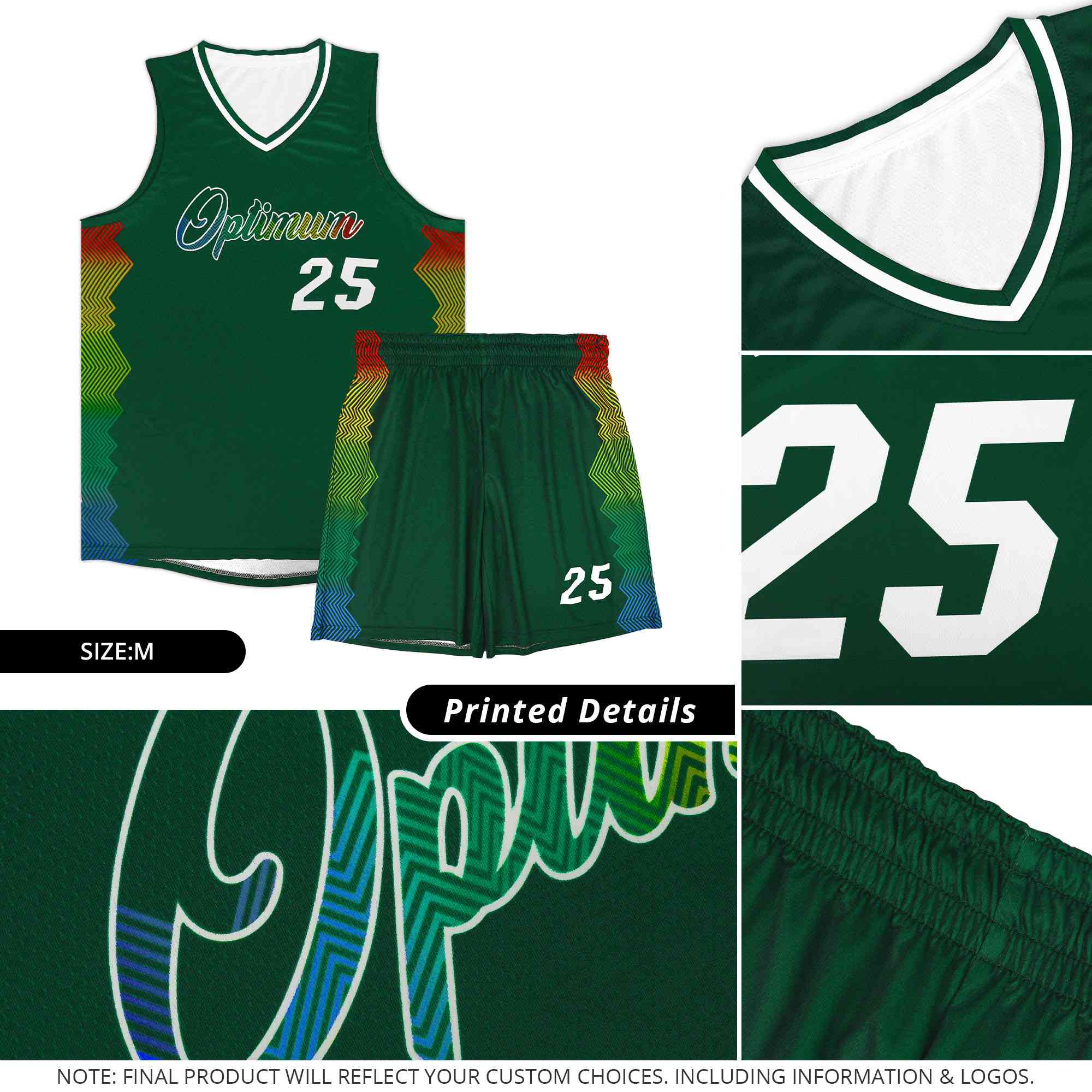Custom Black Denver Nuggets Rainbow Side Sports Uniform Basketball Jersey