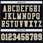 Custom Black Vegas Gold-White Classic Style Mesh Authentic Football Jersey