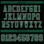 Custom Black Gotham Green-White Classic Style Mesh Authentic Football Jersey