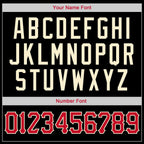 Custom Black Red-Cream Classic Tops Authentic Basketball Jersey